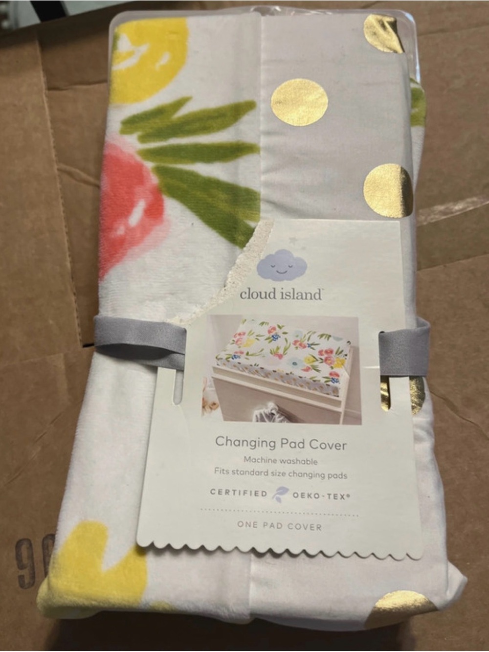 Cloud Island changing pad cover